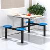 Combinación de Mesa y Silla de Comedor Escolar Personal 4 Personas 6 Personas 8 Personas Mesa de Comedor de Acero Inoxidable Comedor Conjunto Comedor Mesa y Silla Combinación