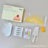 Set de Tenedor Cuchillo Plato Desechables para Pastel Envío Envuelto en Película Caja de Regalo para Fiesta de Cumpleaños Juego de Cinco Piezas Vajilla para Mesa de Pastel