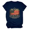 250 Años Nosotros el Pueblo Amazon Ebay Sitio Independiente Camiseta de Manga Corta con Cuello Redondo de Moda y Única para Mujer