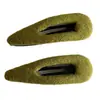 Pasador de Lana Sencillo para Otoño e Invierno para Niñas, Pinza de Flequillo de Gama Alta, Cabello Suelto Lateral, Pasador para la Parte Posterior de la Cabeza, Pinza Pequeña Accesorio para el Cabello