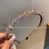 2025 Estilo Coreano Nuevo Diadema Negra Elegante Incrustada de Diamantes Diadema de Cristal para Dama Elegante Accesorios de Moda para el Cabello