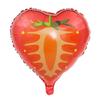 Globo de empuje para microempresa de 18 pulgadas de aluminio con forma de fruta, sandía, naranja, fresa, carambola, globo de papel de aluminio al por mayor