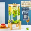Botella de Vino de Vidrio Resistente a Altas Temperaturas con Grifo Barril de Bebidas Comercial de Autoservicio Lata de Jugo de Frutas Frías Contenedor de Barril de Cerveza Cola
