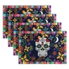 Mantel Individual de Halloween con Estampado de Calabaza y Fantasma, Mantel de Mesa para Decoración de Fiesta de Halloween, Mantel Separador de Platos y Cubiertos