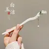 Horquilla de Imitación de Sándalo Antigua Nueva China de Gama Alta Horquilla para Cheongsam Falda de Cara de Caballo Horquilla de Madera Hanfu Cabello Horquilla para el Cabello