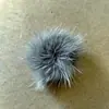 Botón de pelo de visón real 3-4 cm botón de pelo de visón de colores base plana para horquilla Hanfu, bufanda, botón de bola de pelo, accesorio de pelo