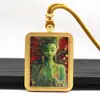 Tangka de Acero de Titanio Dorado Pintado a Mano Parcial, Tara Verde, Tara Blanca, Buda de la Medicina Tangka, Amuleto de Buda Portátil, Productos Culturales y Creativos de Templos