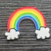 Broche acrílico de Natal, broche de trevo de quatro folhas e girassol, presente de Natal, broche, flores no atacado