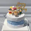 Lápis de cera Shin Cake Ornamentos decorativos Internet Popular Bonito Aniversário das crianças Sobremesa Dress-up Acessórios Baking Plug-in Row