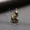 Enfeites de Mesa com Personagens Animais Retrô, Pingentes de Chaveiro de Carro Personalizados, Enfeites de Fortuna Feng Shui Estilo Antigo, Artigos de Cobre