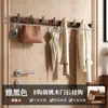 Perchero de madera de nogal para colgar en la puerta, estante de almacenamiento para entrada montado en la pared, instalación sin taladro, ganchos de alta resistencia, ganchos adhesivos