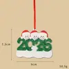 2026 Pingente de Resina de Natal para Família DIY Nome Escrito à Mão Osso de Cachorro de Natal Decoração de Árvore de Natal Personalização