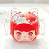 [Stock Listo Fábrica] Adorno de Acrílico Original Candy Girl con Arena Movediza de Aceite Multicolor Decoración de Escritorio de Oficina