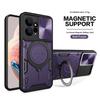 Adequado para Capa de Celular com Janela Deslizante Xiaomi Poco X6 Pro, Capa Protetora Anti-Queda com Suporte Magnético Redmi Note13