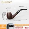 Pipa de Palo de Rosa Pipa Seca de Tres Propósitos Accesorios para Fumar al por Mayor Bolsa para Tabaco Cazoleta Pipa de Madera Maciza Filtrada de 9 mm Sándalo