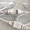 Cable de alimentación serie para lámpara con enchufe polarizado plano, cable de extensión para serie de lámparas, cable con enchufe macho y hembra de dos polos