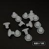 Brincos de Silicone Plástico para Ouvido Versão Coreana Studs Transparentes Agulha Prateada Anti-Queda Brincos Protetores Acessórios de Silicone para Ouvido