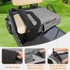 Funda de asiento para carrito de golf transfronteriza con 4 bolsillos delanteros y base antideslizante, cojín de asiento, funda de asiento para carrito antiincrustaciones