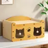 Placa Arranhador para Gatos Transfronteiriça Ninho para Gatos Integrado Villa para Gatos Superdimensionada Ninho Superdimensionado Arranhador para Gatos Resistente ao Desgaste Sem Farelos Parede Vertical