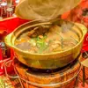 Olla caliente de estufa de carbón olla olla estilo antiguo de Hong Kong olla de barro estufa de carbón olla caliente comercial estufa de carbono estufa de barro rojo olla caliente de sopa de cordero