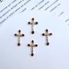 Caliente nuevo transfronterizo cruz ganchillo aleación Serie Diamante joyería para uñas decoración de uñas tridimensional accesorios