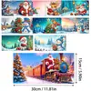 Tarjetas de Felicitación Navideñas Populares Transfronterizas Multiserie Hechas a Mano con Diamantes Juego de 9 Piezas con Sobres Pegatina de Diamante Dibujos Animados Juego de 6 Piezas
