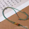 Cuerda de collar de ocho hebras tejida a mano cuerda para colgante abierto cuentas rojas del sur naturales se puede usar para combinar las cuentas cuentas de transferencia de cera de abeja