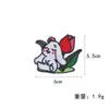 FUENTE Fábrica en stock conejo de dibujos animados pegatinas de tela mezclilla bordado accesorios de ropa decorativos pegatinas bordadas de zanahoria al por mayor