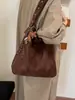 Bolso tote para ir al trabajo de comercio exterior transfronterizo, bolso de axila versátil de moda en gamuza, bolso de hombro simple de alta calidad para el trabajo