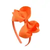 Diadema para niños de 4 pulgadas europea y americana, accesorios para el cabello, lazo fruncido, banda hecha a mano, diadema, nuevo, venta al por mayor 675