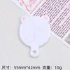 Placa de Pizza de Urso Brinquedo de Comida Desenho Animado Criativo Artesanal DIY Acessórios de Joia Cola de Creme Resina Pequenos Acessórios Material