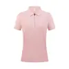 Camisa Polo de Verano para Mujer que Ceñe la Cintura, de Secado Rápido, para Deportes al Aire Libre, con Tapeta de Cremallera y Cuello de Solapa, Personalizable con Impresión de Logo