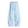 Pantalones casuales de cuadros de moda americana para hombres y mujeres 2025 Verano Tendencia Nacional Sueltos Ligeros Pierna Ancha Pareja Pantalones Largos Marca de Moda