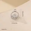 Accesorios de joyería materiales hechos a mano metal incrustado circonita colgante geométrico collar pulsera pendientes colgante DIY