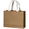 Bolsa de papel Kraft gruesa de punto para tienda de ropa de mujer, bolsa de compras tipo tote para regalo, impresión de logotipo, envío gratis