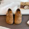 Zapatos Pequeños de Piel para Niñas 2026 Otoño Bebé Niña Zapatos Birkenstock Casuales Zapatos de Princesa Para Niños Pequeños Versátiles de Corte Bajo Suela Suave Zapatos Individuales