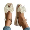 ¡El corazón de la niña está explotando! Sandalias para Mujer con Lazo Dulce y Perlas, Suela Ultraligera, Cómodas y No Abrasivas