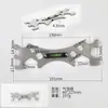 Llave Universal Llave Especial para Baño Nivel de Ducha Llave Hexagonal Engrosada Instalación de Nivel Curvo