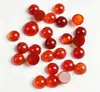 Ágata Natural Calcedonia Cabujón Redondo Piedra Suelta Piedra Ojo de Tigre Dorso Plano Incrustación Accesorios para Joyería DIY Productos Semiacabados