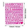 Pegatinas de Letras de 1 pulgada Pegatinas Artísticas de Vinilo Manualidades DIY Pegatinas de Letras para Cocina