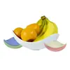 Plato de Fruta Sencillo Famoso en Internet Lujo Ligero Mesa de Café para Sala de Estar Snack de Fruta Seca Plato Poco Semillas de Melón Nuevo Estilo Tianxi Plato de Fruta