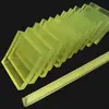 Tablero de Barra Cuadrada de Tendón de Res, Tablero de Poliuretano Amarillo Translúcido, Tablero de PU, Material de PU