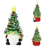 Anões Luminosos de Natal Velhinhos Ornamentos de Resina Transfronteiriços Lanterna Criativa para Árvore de Natal Artesanato para Decoração de Mesa