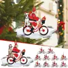 Decorações de Natal Transfronteiriças 2023 Pingentes para Casa Enfeites de Árvore de Natal Festa de Feriado Cachorro Chapéu de Natal Decorações Penduradas de Desenho Animado