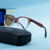 2026 Nuevas Gafas de Sol Fotocromáticas de Montura Cuadrada Moda Europea y Americana Accesorios de Personalidad para Hombres Propionato Incrustado con Pin Gafas de Sol Tendencia Protección Solar Transfronterizo