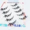 Leve Europeu e Americano Tailandês Raposa Puro Selvagem Europeu e Americano Estilo Uma Peça Cílios Postiços Haste Preta Haste Transparente Grossa Uma Peça