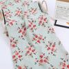 Telas para Vestidos de Primavera y Verano, Lino Hibisco Flor Grande Telas para Camisas, Telas de Poliéster Lisas, Telas de Gasa Opaca Estampadas