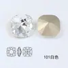 Rhinestones Cuadrados de Uñas Dongzhou de 16 mm, Coloridos Cuadrados y Redondos de Rhinestones de Uñas Artísticas DIY de Moda, Decoraciones Cuadradas de Uñas Artísticas al por Mayor