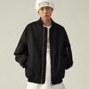 Chaqueta de piloto con letras bordadas de marca de moda retro japonesa, uniforme de béisbol holgado de calle principal de primavera y otoño para hombre