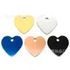 Etiqueta de amor para mascotas de acero inoxidable grabada con láser espejo metálico accesorios para collar llavero de tarjeta de identidad para perro mascota
